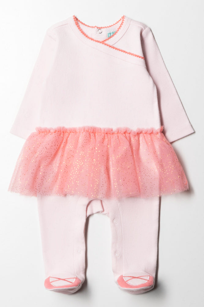 Rib Babygrow Pink