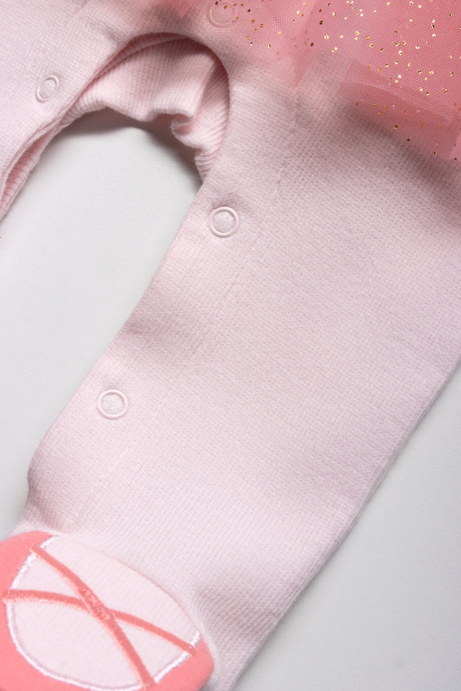 Rib Babygrow Pink (3)