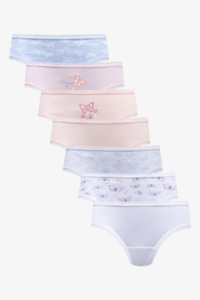 7 Pack Butterfly Bikini Panties Multi