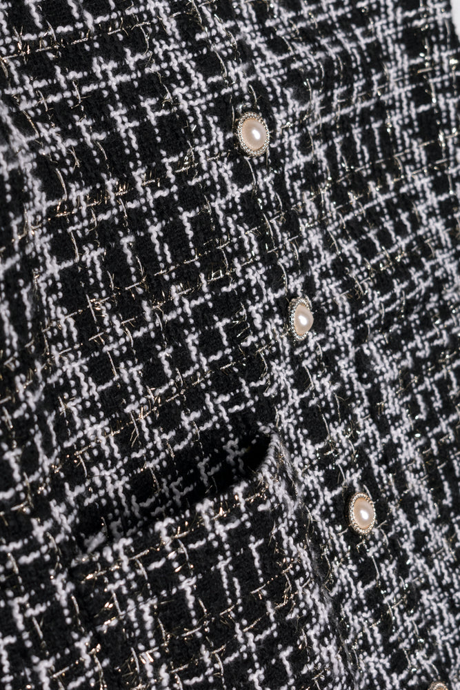 Tweed Pinafore Set Black (2)