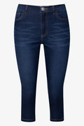 High Rise Pedal Pusher Dark Blue