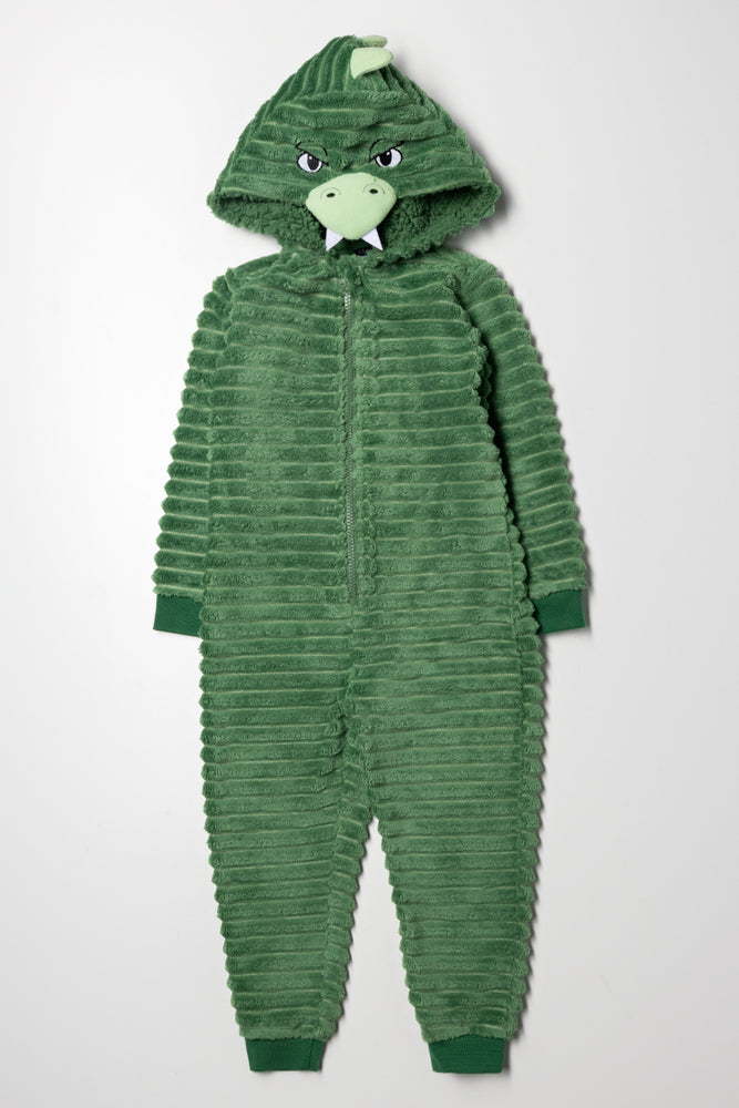 Dino Onesie Green