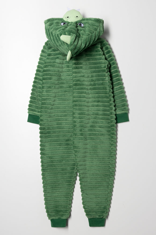 Dino Onesie Green (2)