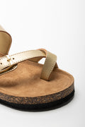 Toe Post Sandal Gold (2)