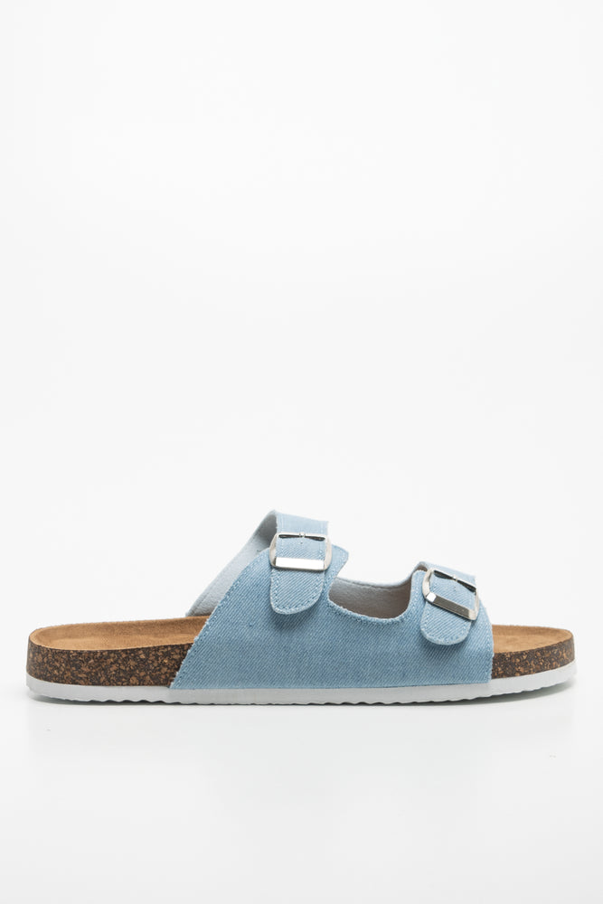 Double Strap Sandal Blue