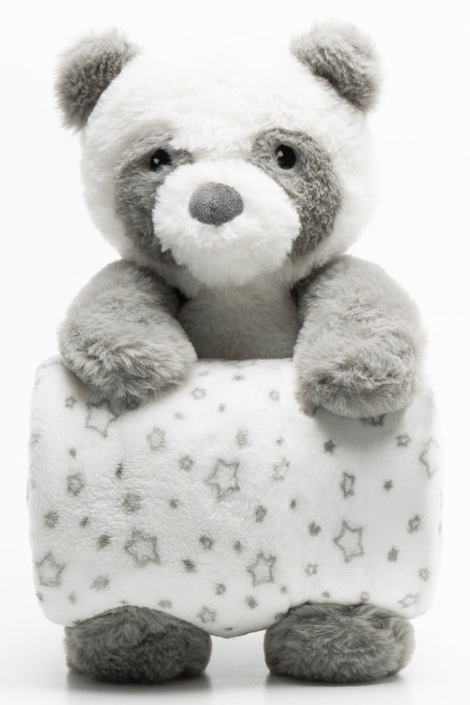 Bear Toy And Blanket Set Light Grey