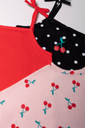 3 Pack Strappy Vests Black And Red (1)