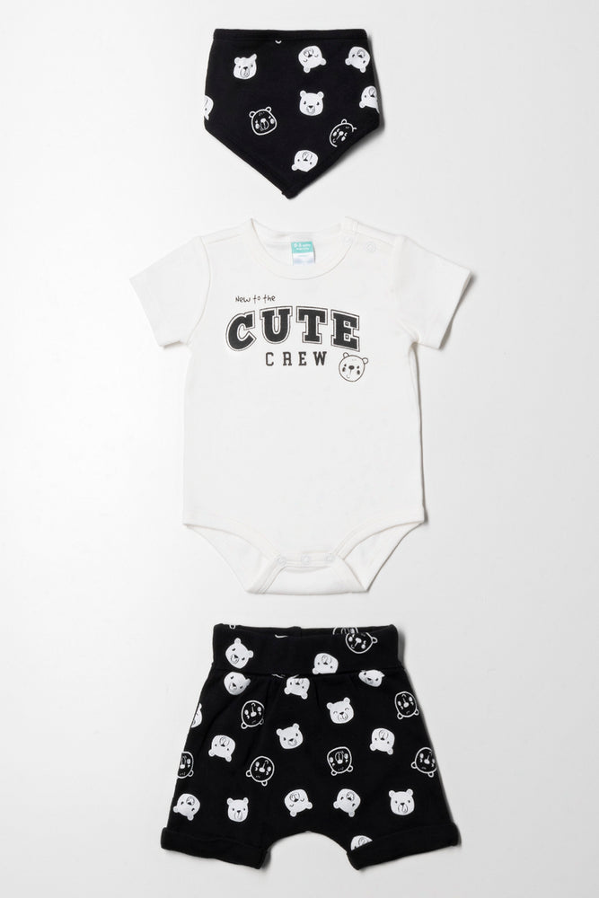 Bodyvest And Short Set Black