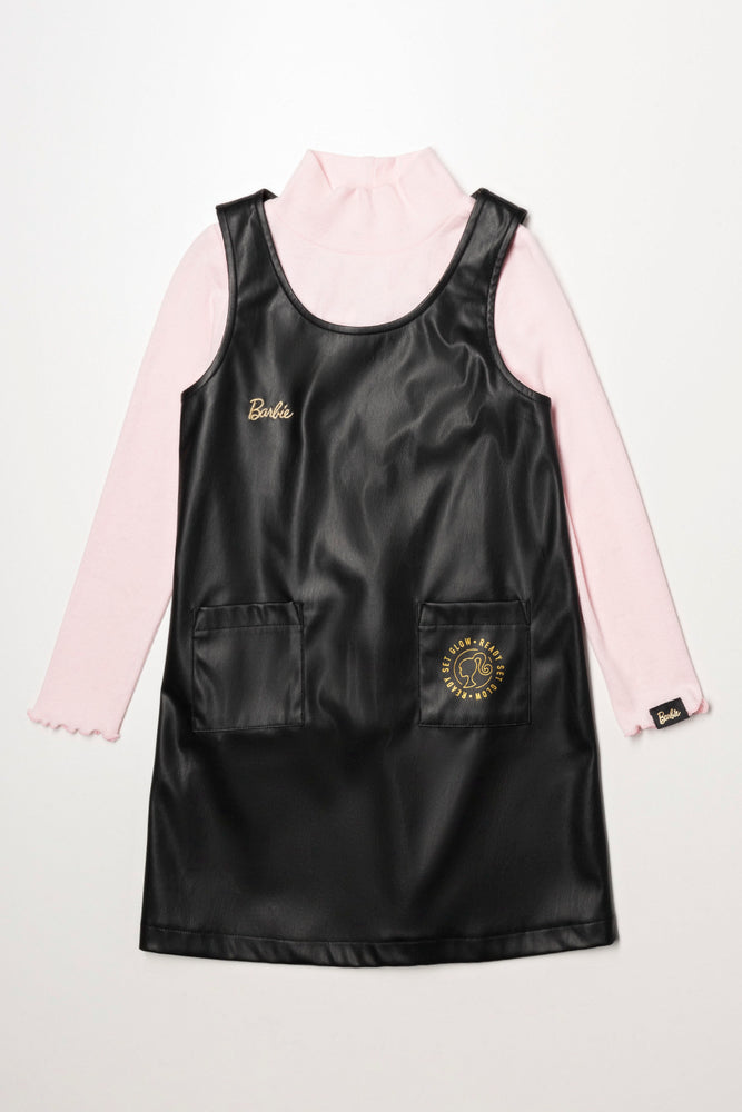 Barbie Pinafore Set Black