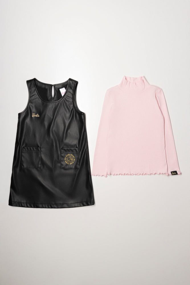 Barbie Pinafore Set Black (3)