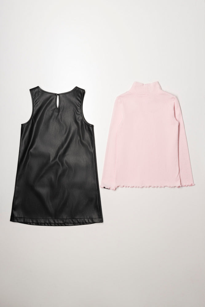 Barbie Pinafore Set Black (4)