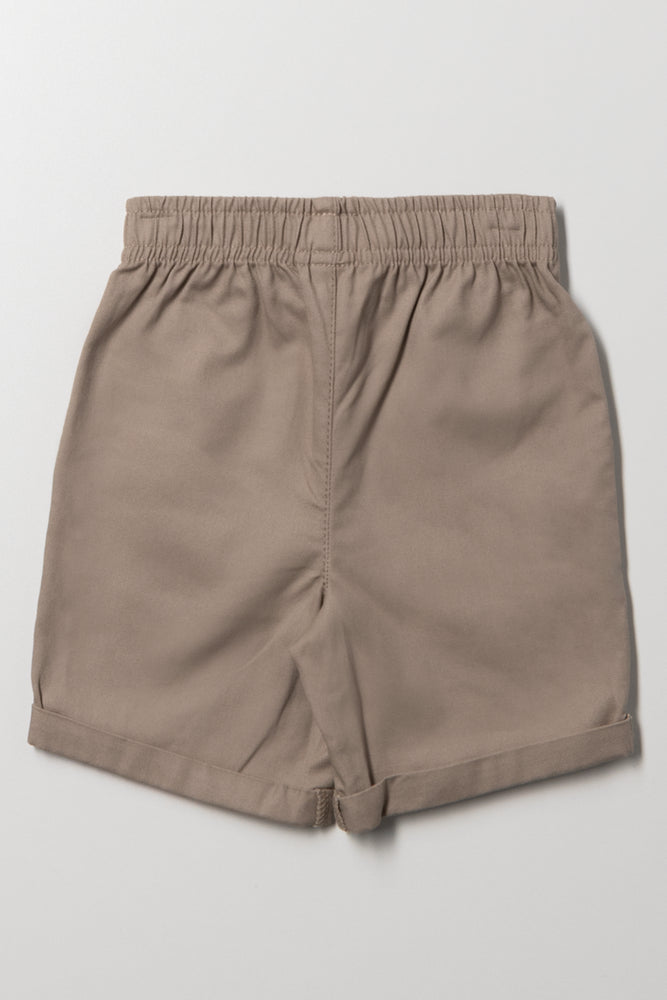 Woven Shorts Natural (2)