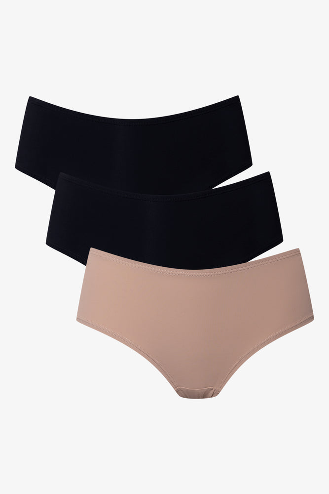 3 Pack Smooth Boylegs Black And Natural