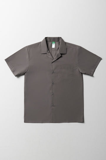 Primary School Short Sleeve Open Neck Shirt Grey