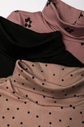 3 pack Poloneck Brown, Pink And Black (1)