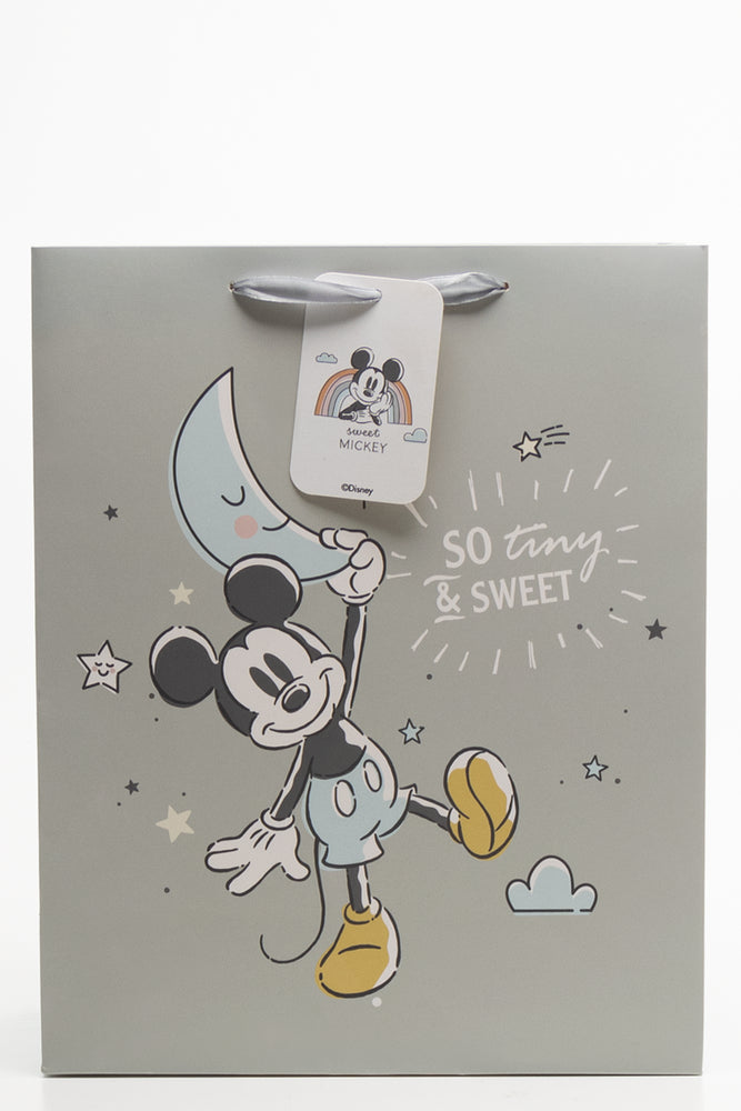 Mickey Mouse Gift Bag Light Grey
