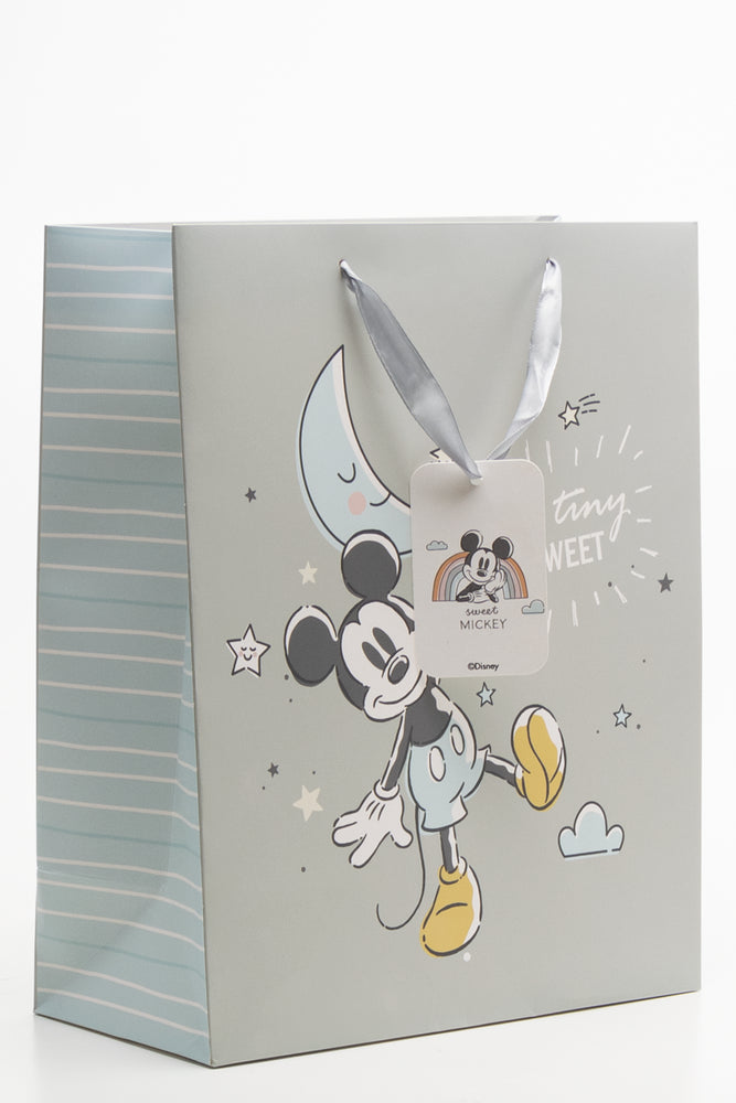 Mickey Mouse Gift Bag Light Grey (1)