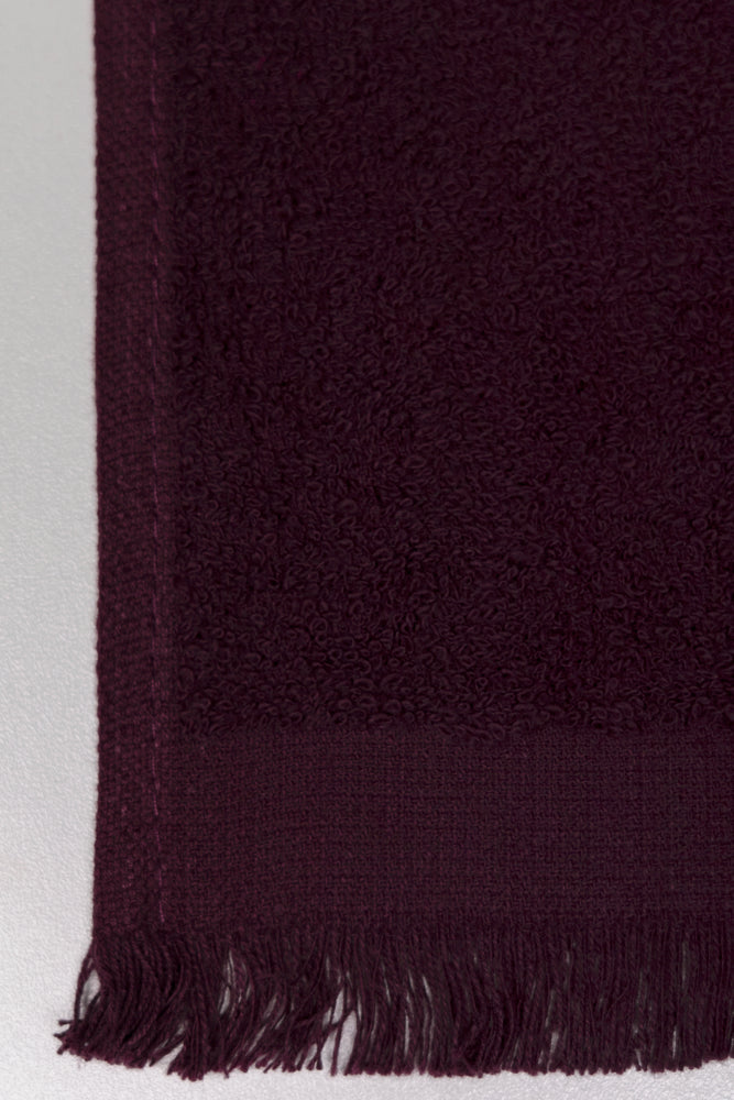 2 Pack Fringed Guest Towel Brown And Red