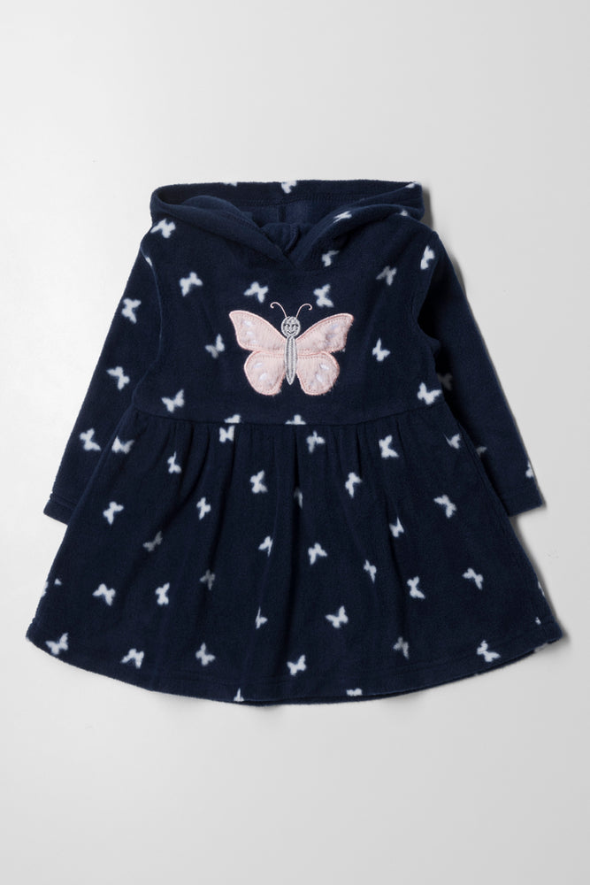 Hooded Dress Navy