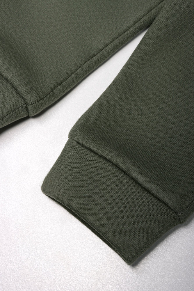 Colourblock Hooded Tracksuit Green, Cream and Burgundy (2)