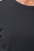 Long Sleeve Crew Neck T-Shirt Black (3)