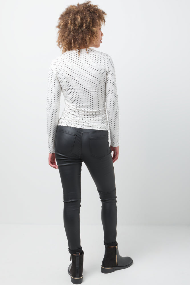 Long Sleeve Top White And Black (2)