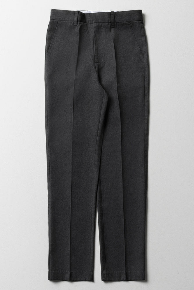 Primary School Boys Slim Fit Pants Grey