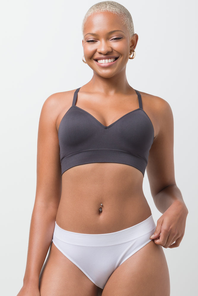 3 pack Seamfree Brazillian Black, Grey & White