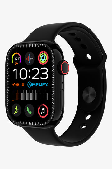 Square Black Digital Smart Watch