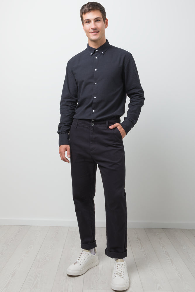 Straight Leg Chino Pants Black