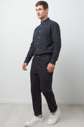 Straight Leg Chino Pants Black (2)