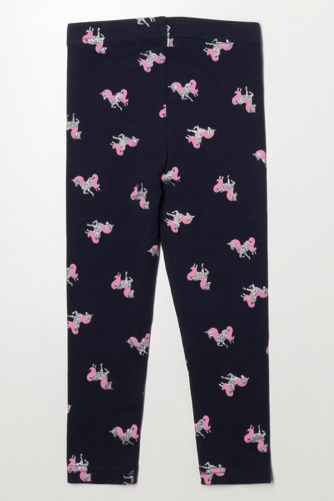 Unicorn Leggings Navy (2)