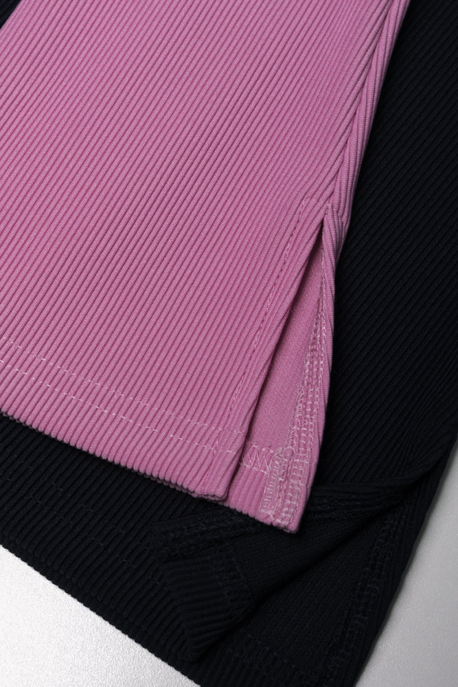 2 Pack Flare Leggings Pink And Navy