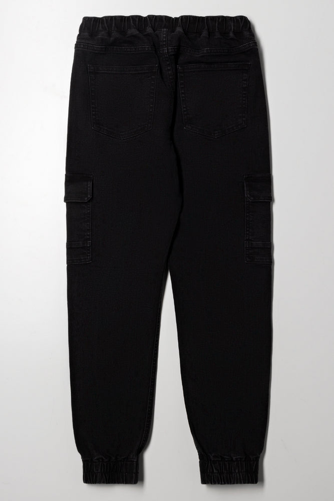 Jogger Denim Jeans Black (3)