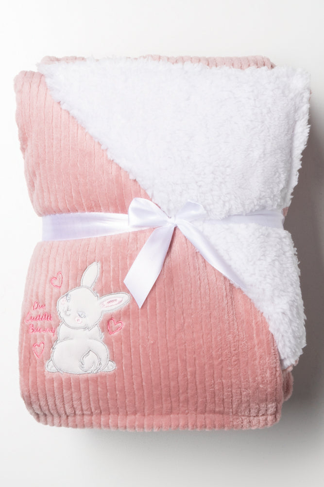 Blanket Pink And White Baby Bedroom Ackermans