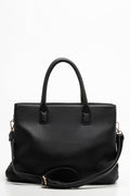 Buckle Tote Handbag Black (2)