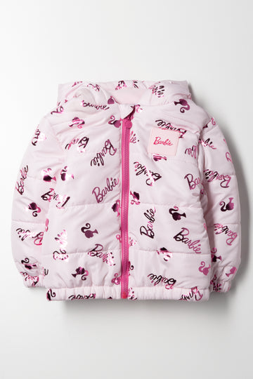 Barbie Puffer Jacket Pink
