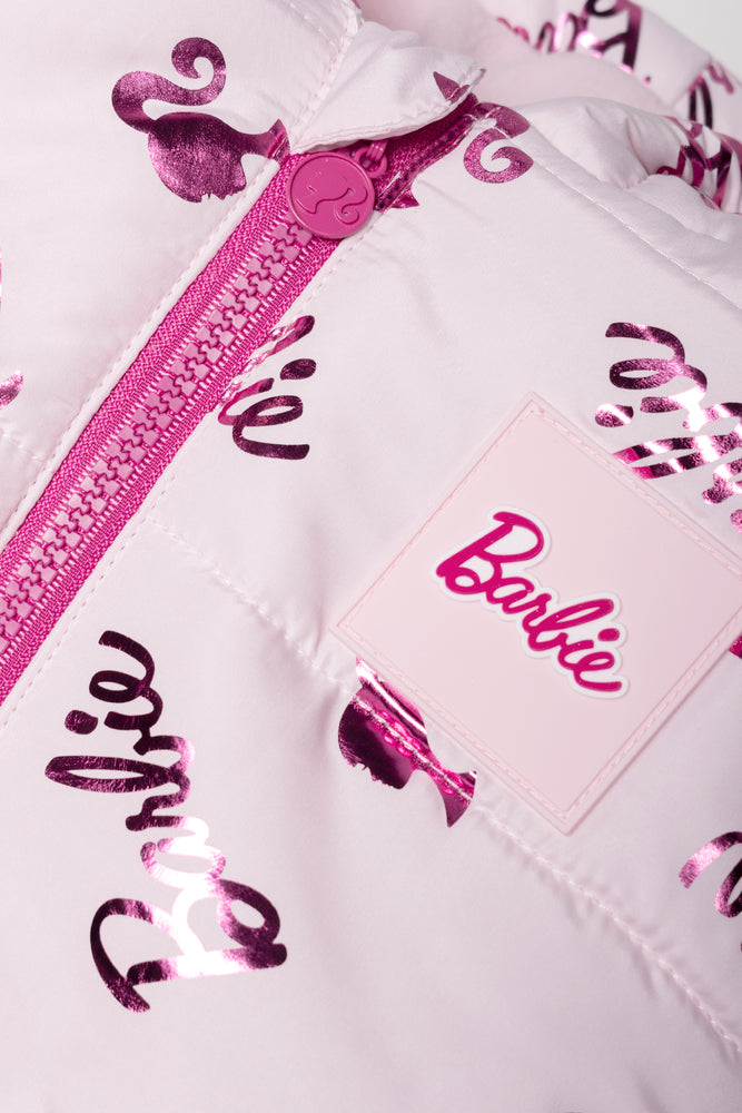 Barbie Puffer Jacket Pink