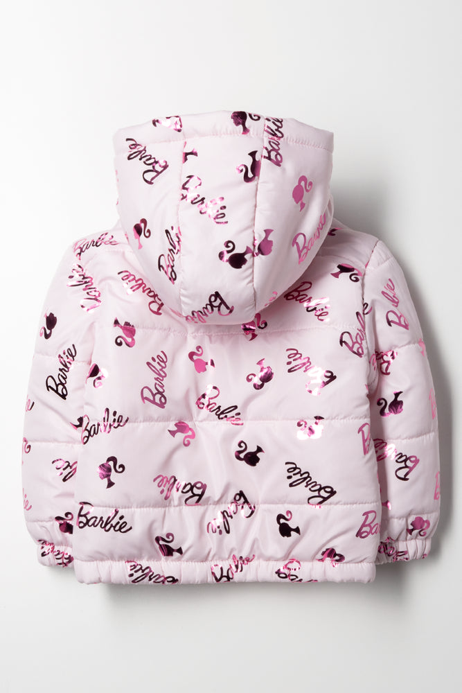 Barbie Puffer Jacket Pink (3)