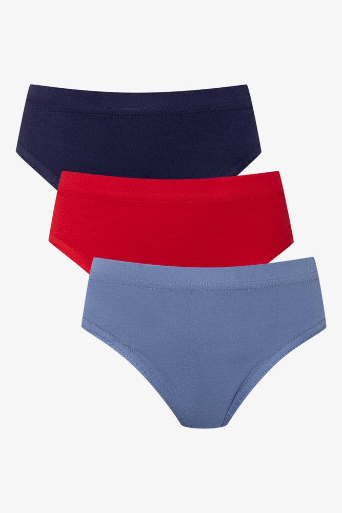 3 Pack Briefs Blue And Red