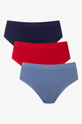 3 Pack Briefs Blue And Red