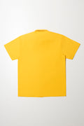 Primary School Short Sleeve Raised Collar Shirt Yellow (3)