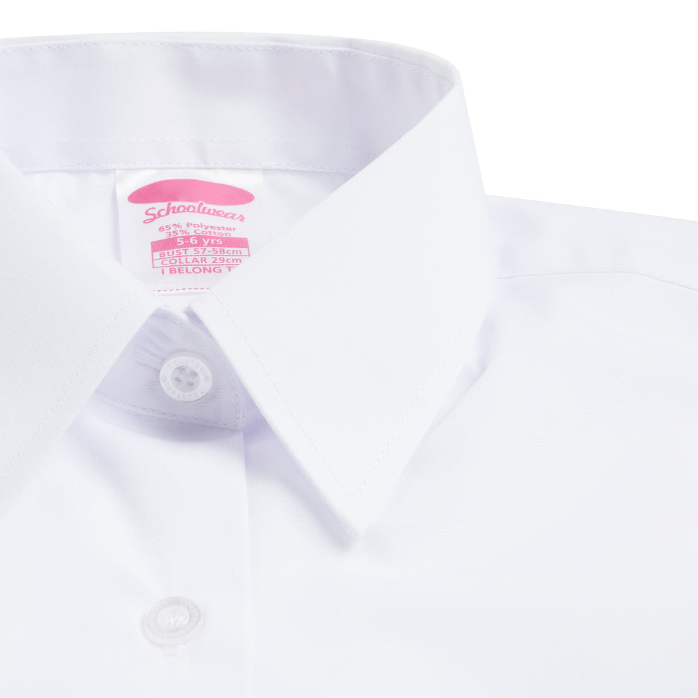 GIRLS LONG SLEEVE COLLAR SHIRT WHITE TOUGHEES PRIM (6)