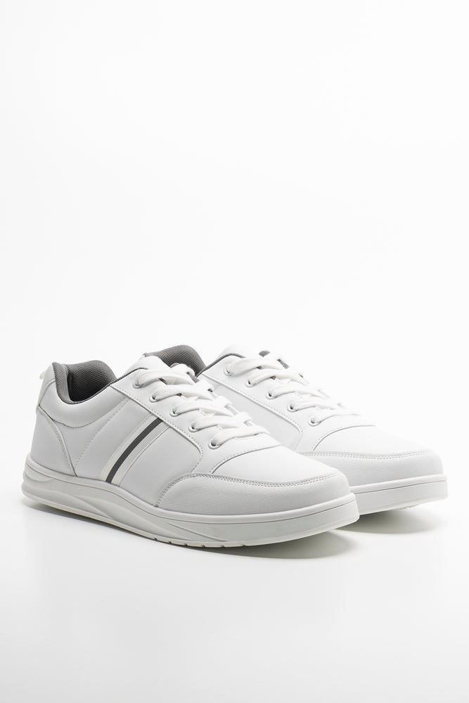 Lace Up Trainer White