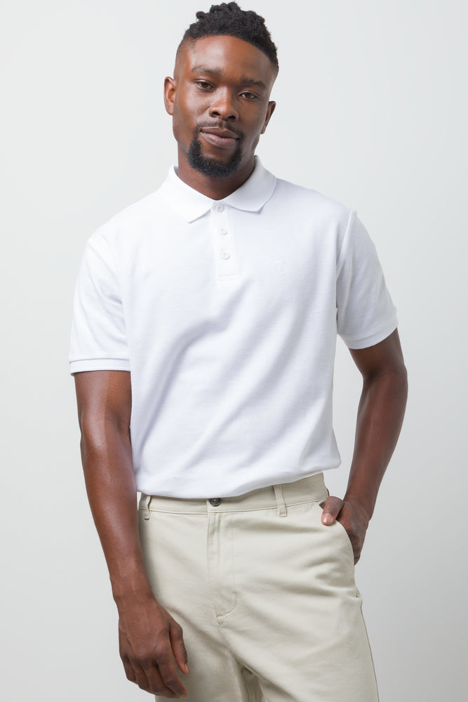 Short Sleeve Golfer White