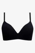 2 Pack Padded Wire Free Bra Small Black And Grey (1)