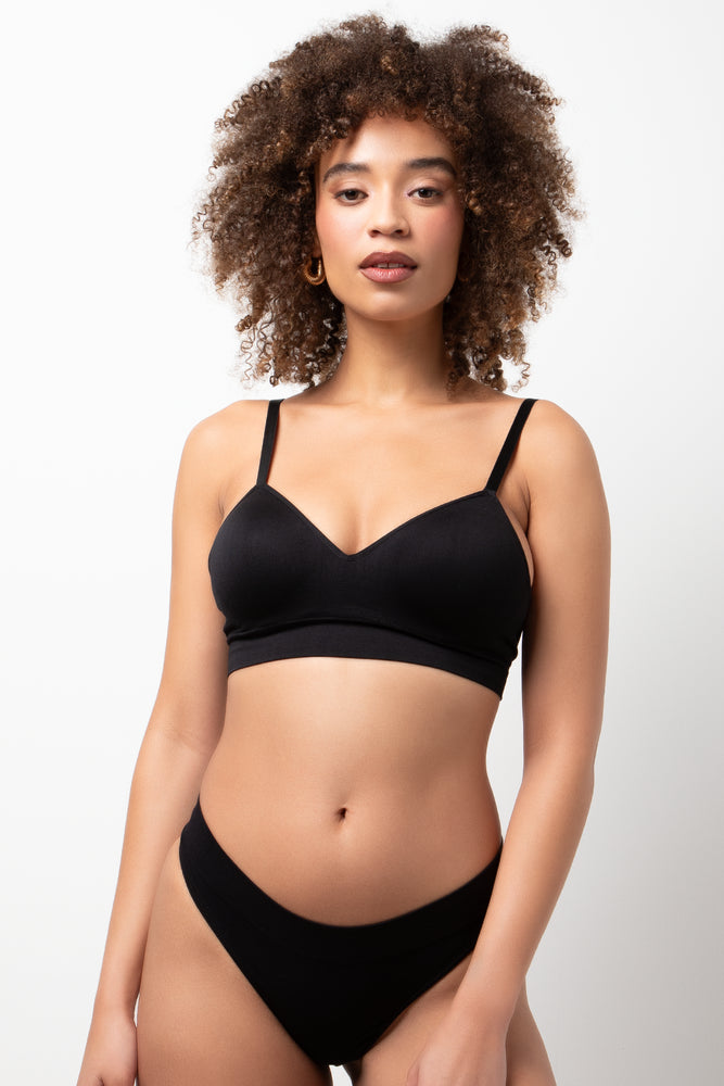 3 Pack Seamless Thongs Grey And Black