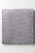 Small Textured Throw Grey