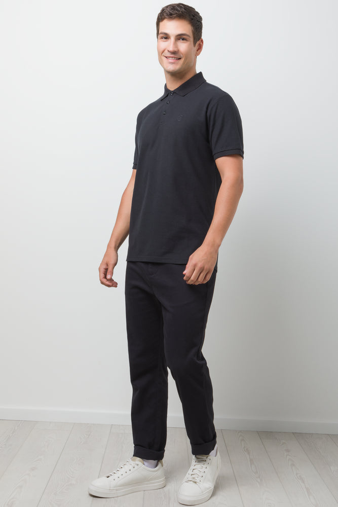 Short Sleeve Golfer Black