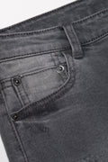 Ripped Denim Jeans Dark Grey (1)
